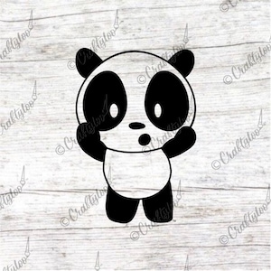 Calcomanía/pegatina de panda / Linda botella de agua, computadora portátil, chromebook, iPad, calcomanía/pegatina de la ventana del coche