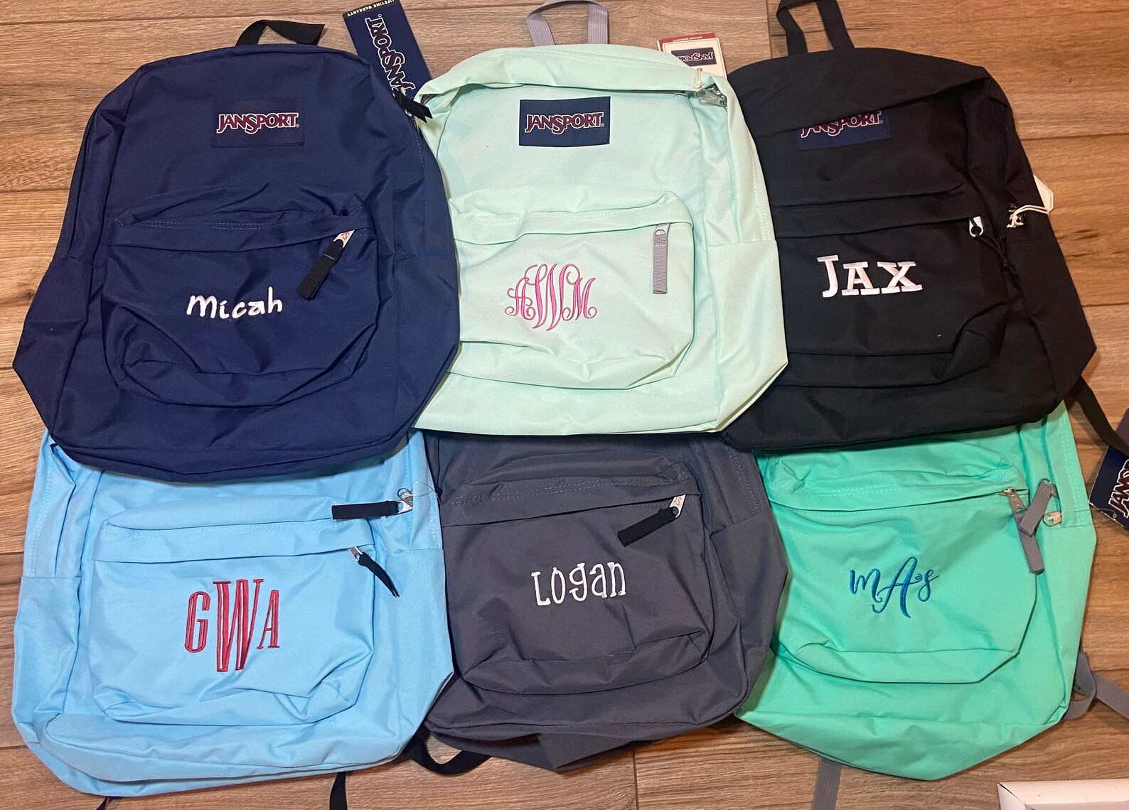 Personalized Jansport Superbreak Backpack With Custom Etsy
