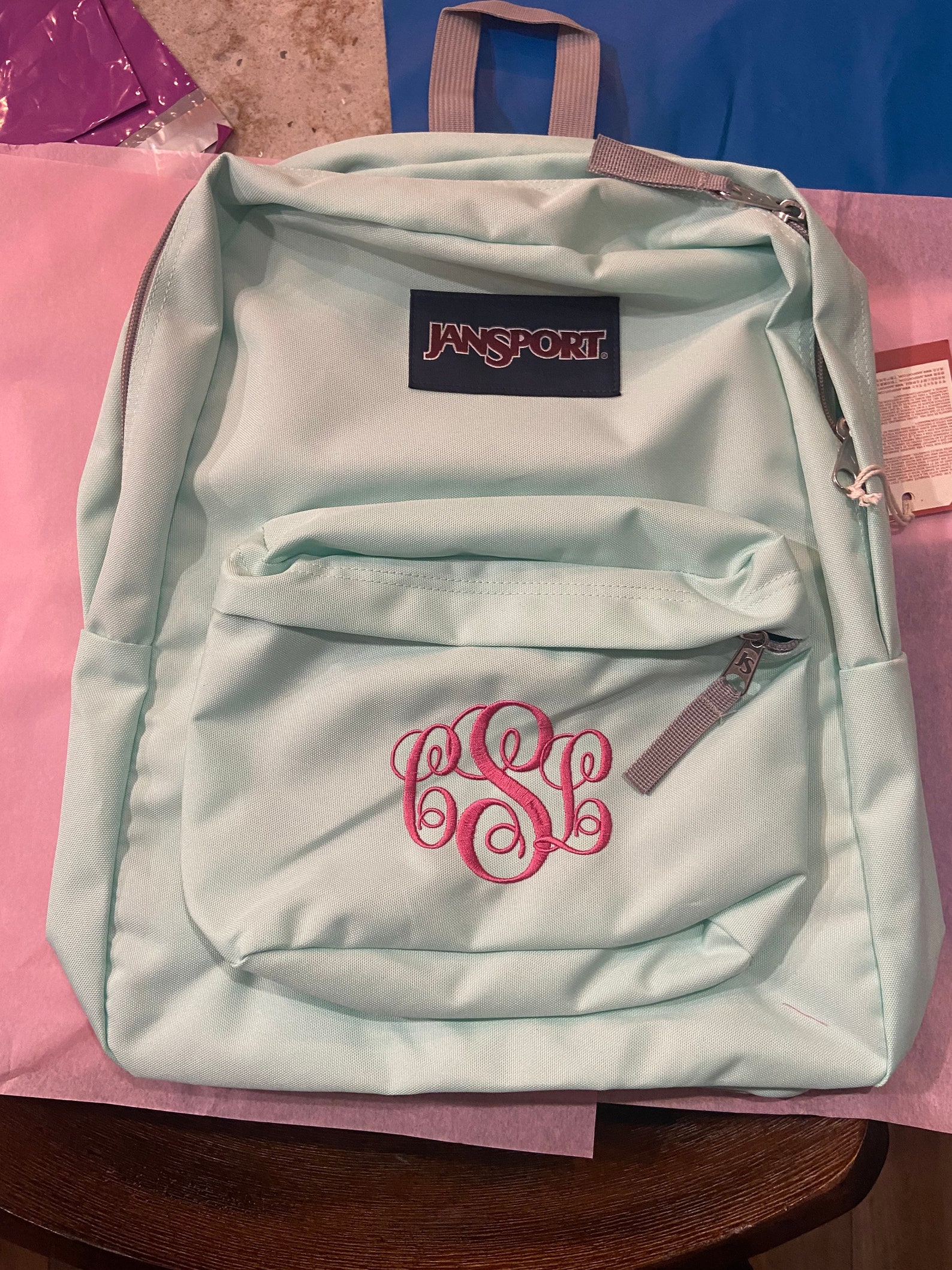 Personalized Jansport Superbreak Backpack With Custom Etsy