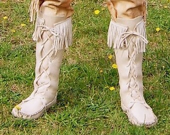 mens ankle high moccasins