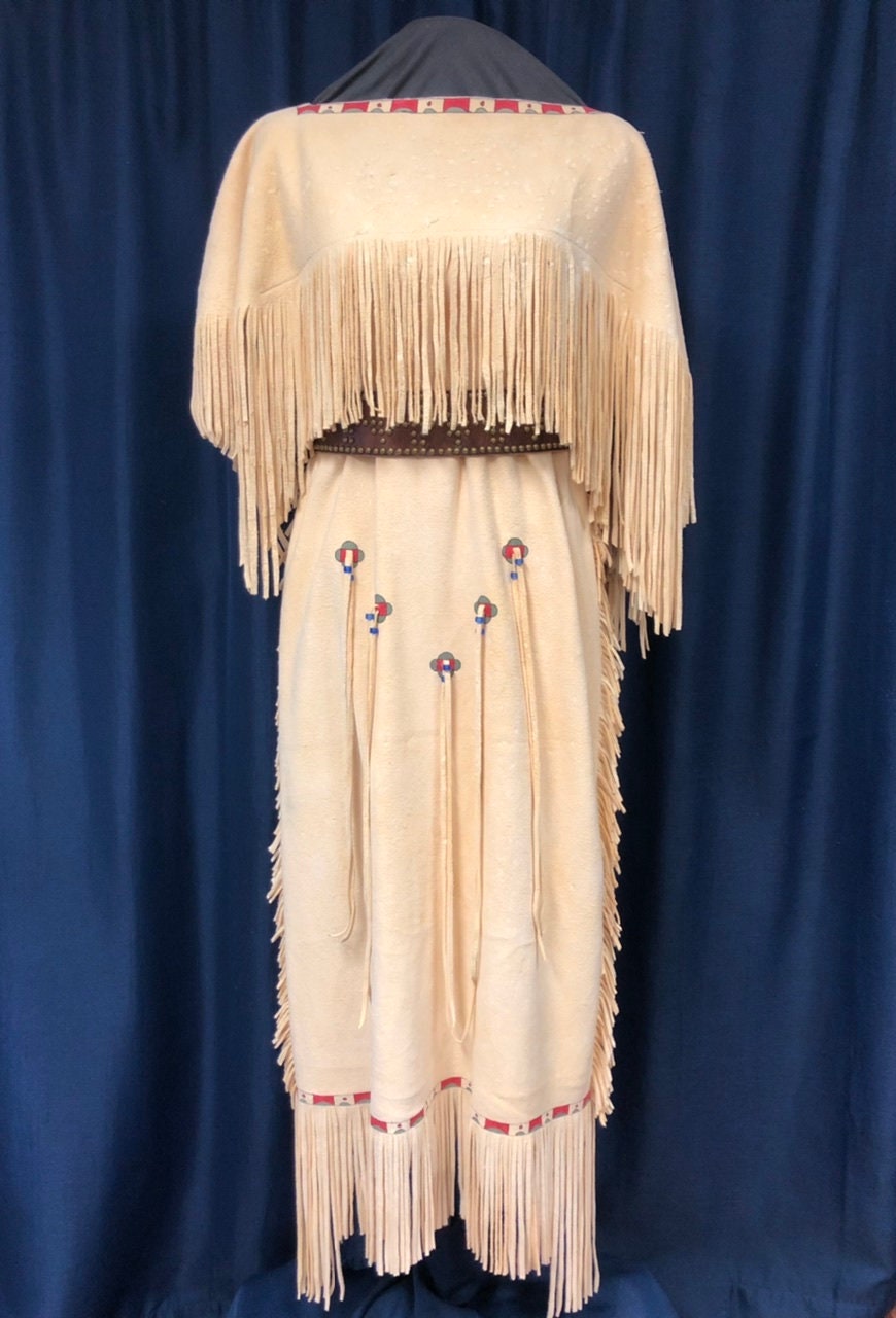 Buckskin-Deerskin Native American Dress German braintanned | Etsy