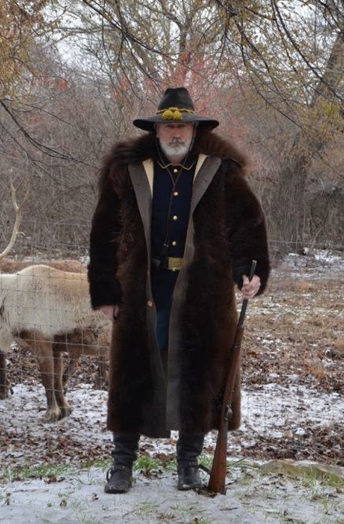 Buffalo Fur Coat American Bison Coat Handmade Made to Etsy