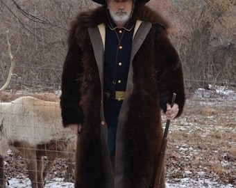 Buffalo Fur Coat American Bison Coat 