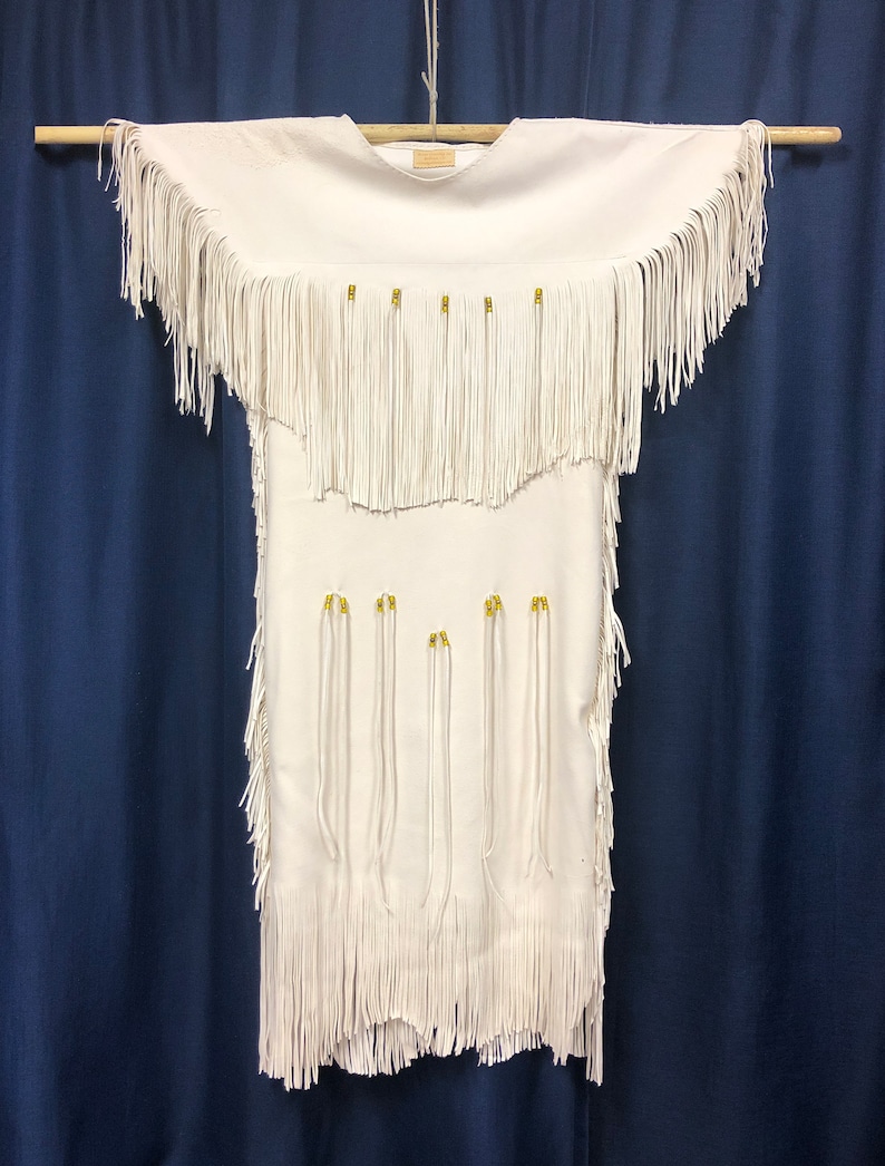 Buckskin Deerskin Native American Wedding Dress Plains Indian Etsy