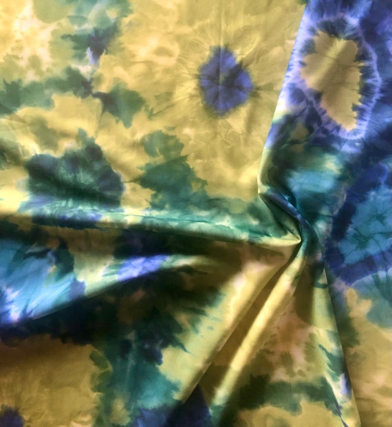 Vintage Tie Dye Spandex Fabric: 4-Way Stretch Swimwear Activewear