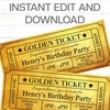 Movie Ticket Invitation Movie Birthday Party Cinema Ticket Party Girl ...