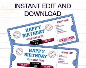 野球観戦ギフトチケット | 誕生日野球チケット | スポーツファン誕生日