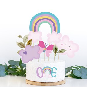 1st Birthday Topper Boho Rainbow Birthday Decor Rainbow Cake Topper First Birthday Party 14 Different Birthday Party Cake Toppers P2
