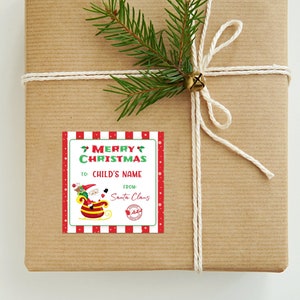 Instant Christmas Labels Instant Download Gift Labels Editable Labels Christmas Shipping Labels Santa Labels Xmas tags in 3 sizes