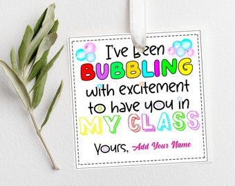 Back to School Tags for Instant Editing First Day of School Favor Tag Teacher Tag First Day Gift Tag Teacher Gift Tags Instant Download