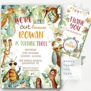 Editable Bugging Out Birthday Invitation Bug Hunt Party Invitation Bug Party Invitation Editable Insect Invitation Nature Invite  BPI4