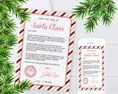 Editable Letter from Santa Claus Official Greeting Letter From Santa Personalised Santa Letter Santa Claus Letter Download PRINT INSTANTLY