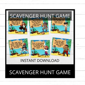 Jeu de chasse au trésor pirate pour enfants Jeu de chasse au trésor pirate Jeux de pirate Jeu de fête pirate Chasse au trésor à téléchargement immédiat