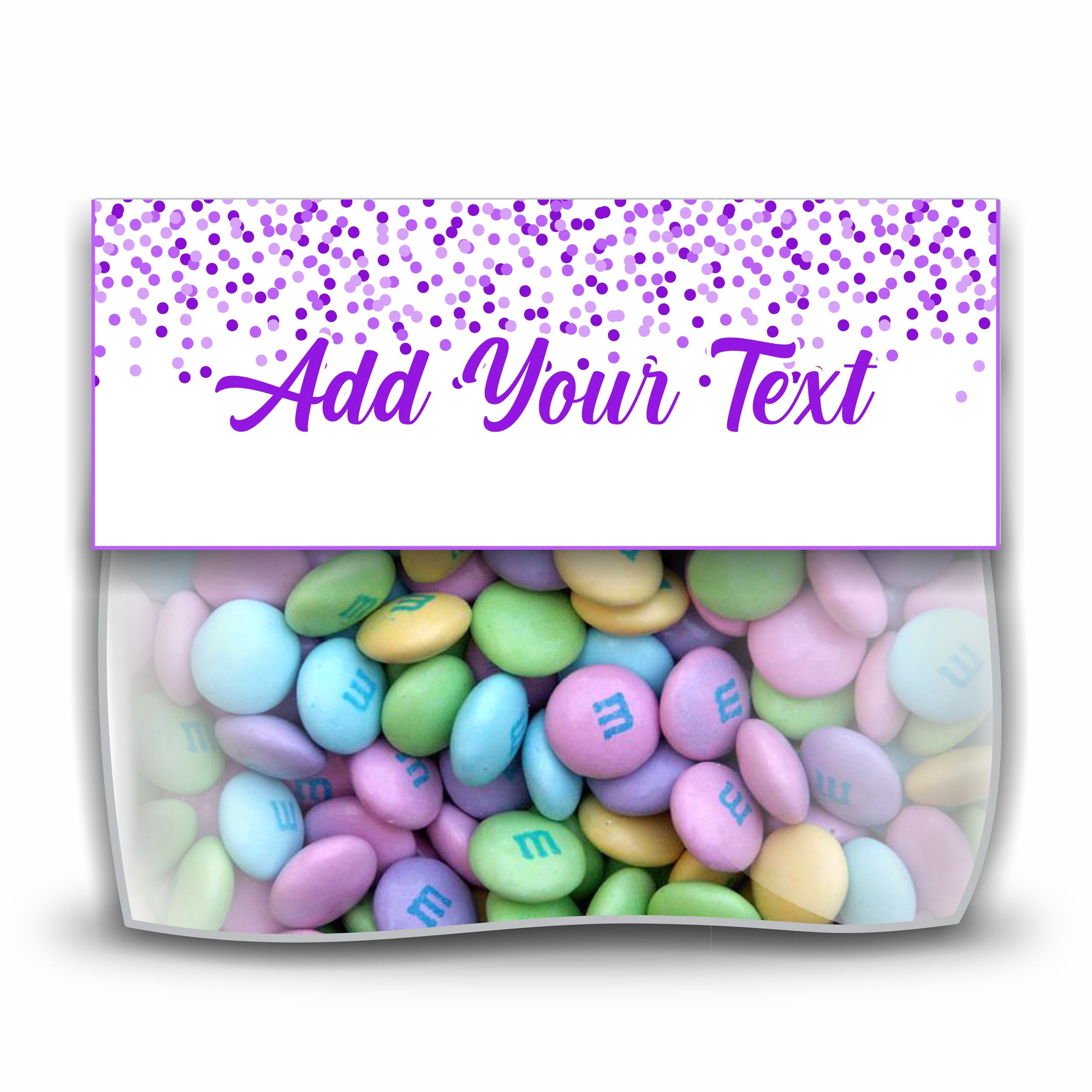 Purple Bag Toppers in Two Sizes. Purple Topper Tags Editable Etsy