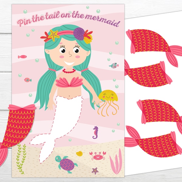 Pin the Tail on the Mermaid - Etsy Canada