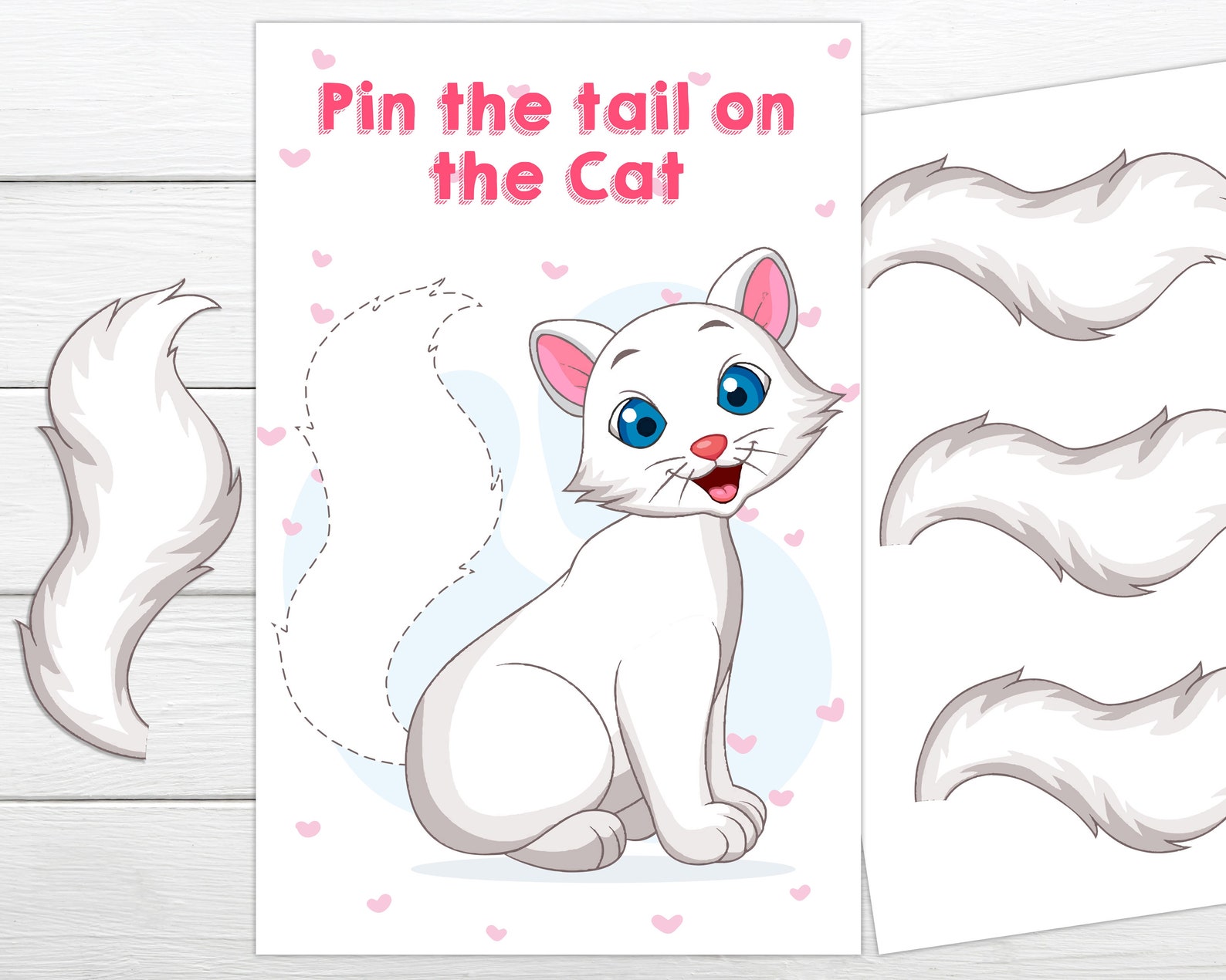 Pin The Tail On The Cat Printable