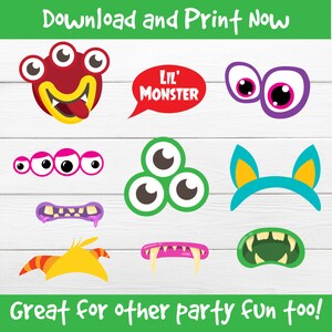 Monsters Party Props. Monsters Photo Booth Props Monsters Printable ...