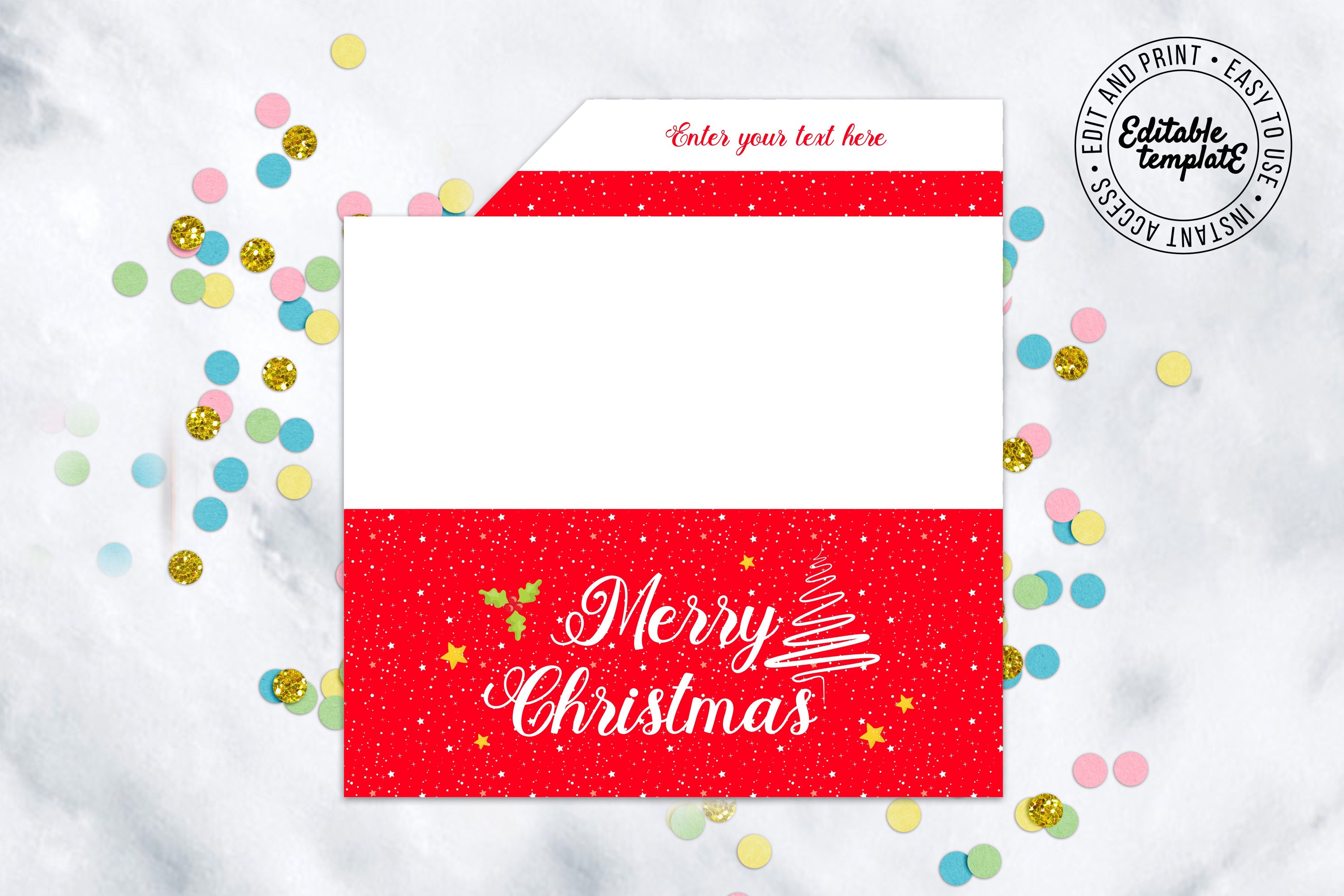 Pochette de carte cadeau pour chèque cadeau de Noël, téléchargez