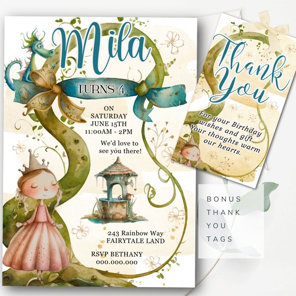 Fairytale Invitation Free Printable