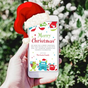 Messaggio di testo Biglietto natalizio per smartphone SMS modificabile Biglietto natalizio elettronico Biglietto natalizio digitale Biglietto natalizio Buone feste natalizie