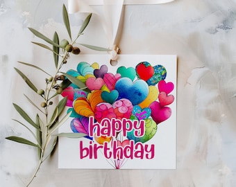 Gelukkige verjaardag cadeaukaartjes verjaardag verjaardagskaartjes verjaardag gunst Tags Instant Download afdrukbare verjaardagsfeestje Tags INSTANT PRINT