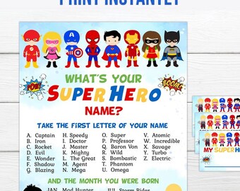 Ireland's Classic Hits on X: Here's the Superhero name generator that PJ  and Jim were talking about this morning. What's yours? #wakeuphappy   / X