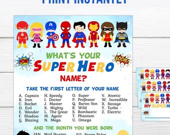 Ireland's Classic Hits on X: Here's the Superhero name generator that PJ and Jim were talking about this morning. What's yours? #wakeuphappy / X