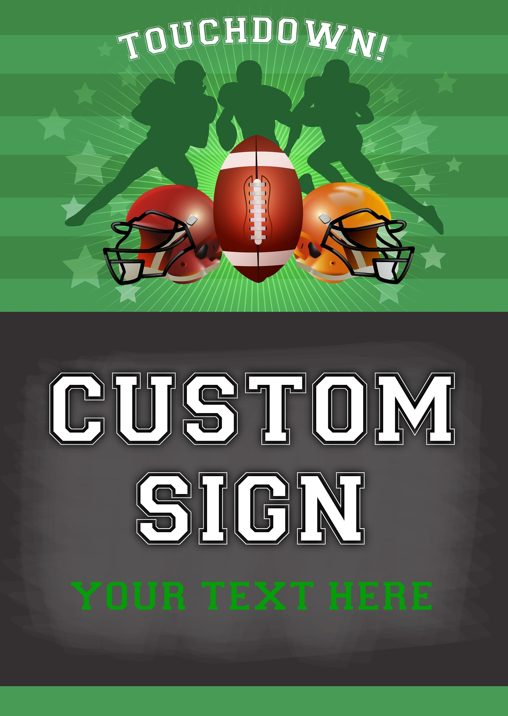 RUGBY Party Sign you personalise with your own text for any | Etsy