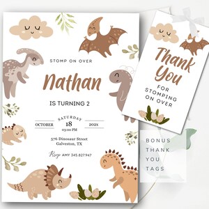 Editable Dinosaur Birthday Party Invitation Template Dinosaur Birthday Invitation Dinosaur Birthday Invitation Dino Invitation Template