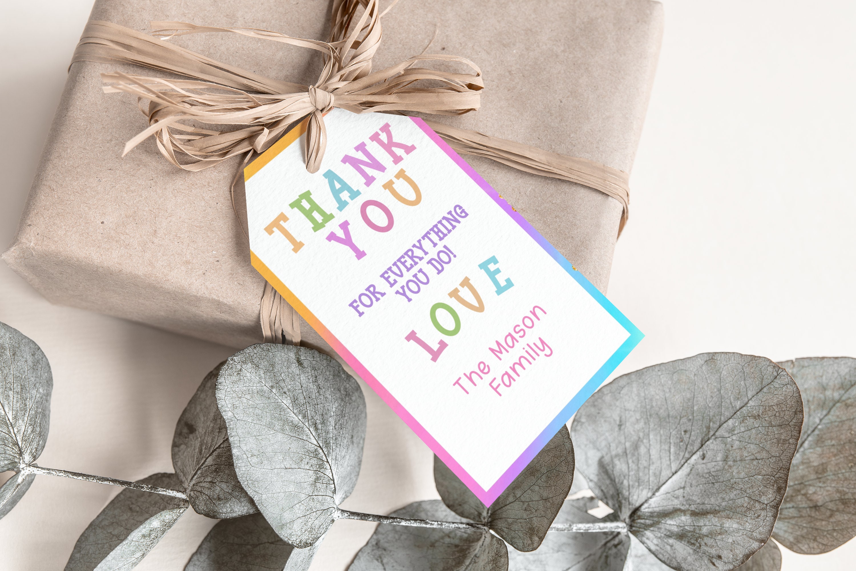 Editable Appreciation Tags Set of 5 Appreciation Tags Personalized ...