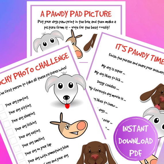 Dogs birthday, Dog birthday party games, Printable Puppy Birthday Games ...