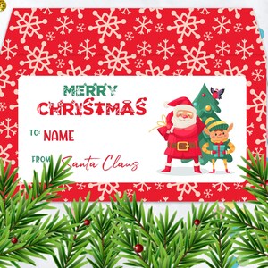 Enveloppe d'argent cadeau Noël enveloppe d'argent de Noël Enveloppe de Noël à téléchargement immédiat Porte-billets cadeau modèle de porte-monnaie