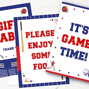 Baseball Geburtstagsschild Baseball Geburtstagsparty Schild Baseball Party Schild Baseball Party Tischschild Baseball Party Dekoration Baseball Dekor