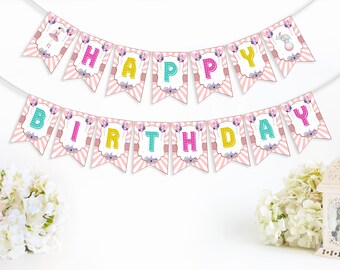 Circus Happy Birthday Banner Circus Birthday Party Banner Carnival Birthday Banner Carnival Birthday Party Sign Circus Party Sign CPT5