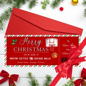 Basketball Geschenk Karte Basketball Spiel Karte Weihnachtsgeschenk zum bearbeiten download und sofort ausdrucken Basketball Surprise Ticket Spiel-Tages-Karte