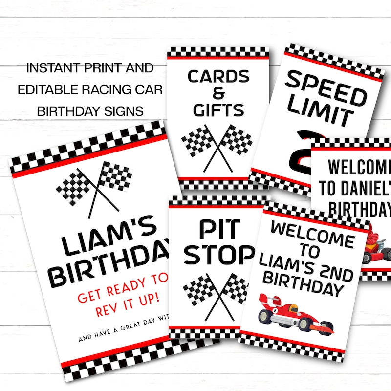Print Racing Signs Car Racing Sign - Etsy