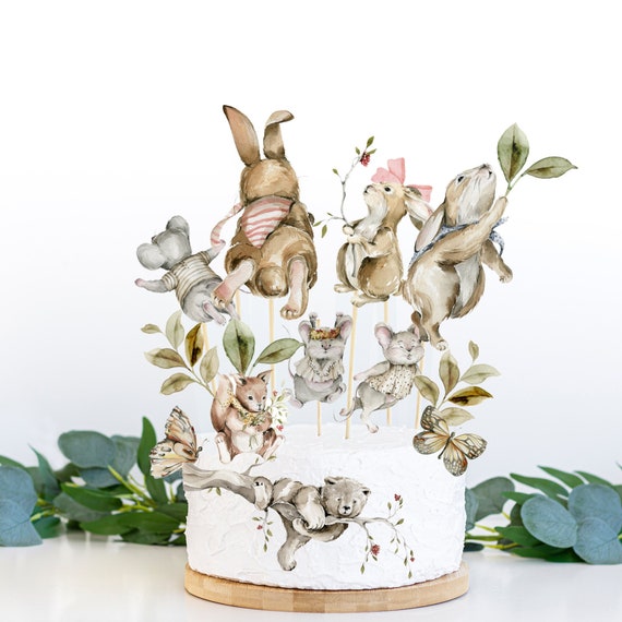 Woodland birthday centrepiece Instant 15 Woodland cake topper Woodland birthday decor Forest Birthday Party decor birthday party cutout Il_570xn
