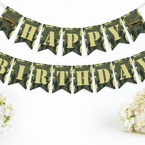 Armee Geburtstagsparty Girlanden,Armee Party Deko,Armee Geburtstagsbanner,Armee Geburtstagsbanner,Geburtstagsbanner,Geburtstagsbanner, Camouflage Party,Geburtstagsbanner - AAA7