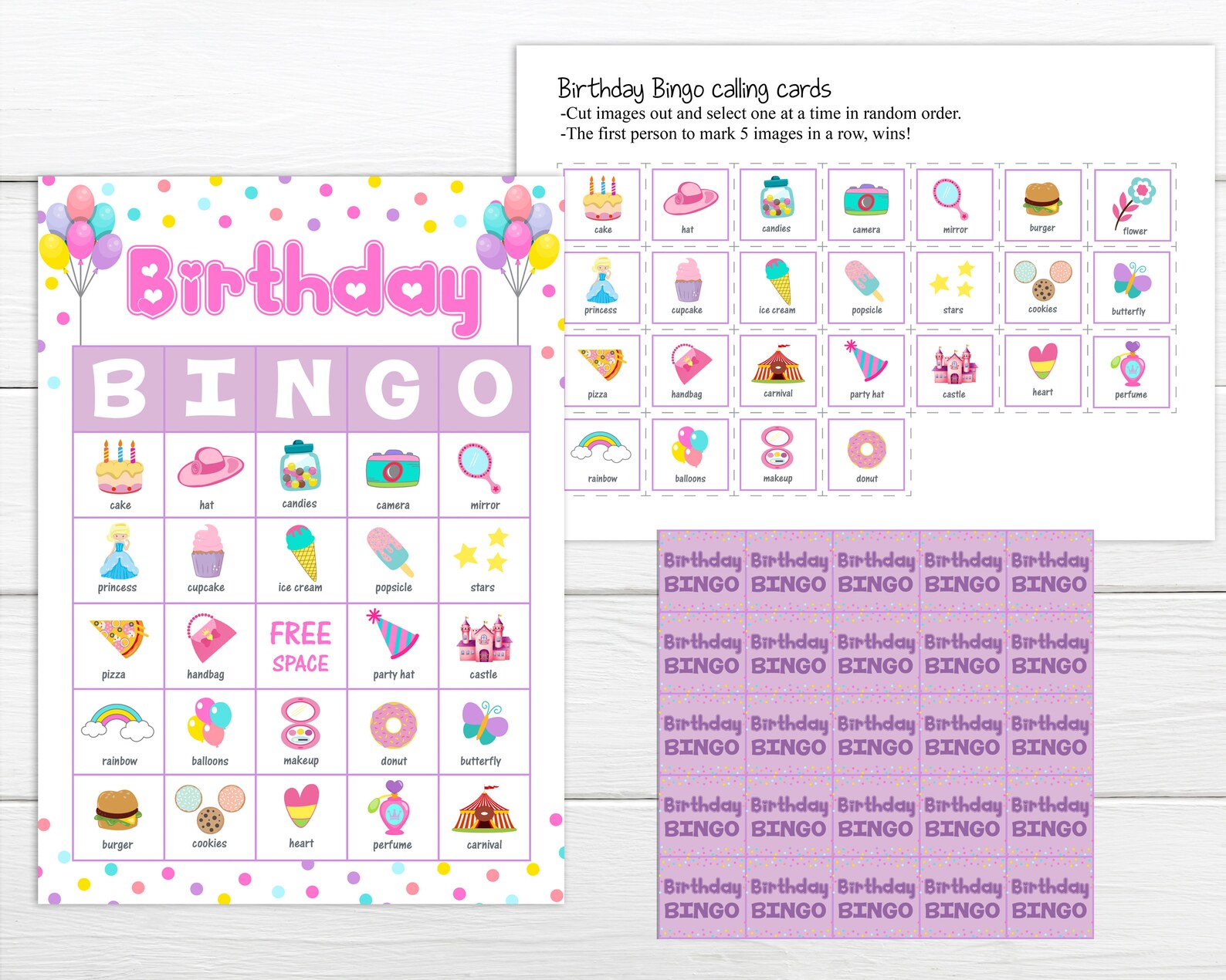 Party Games for Kids Printable Party Games Instant Print Games - Etsy