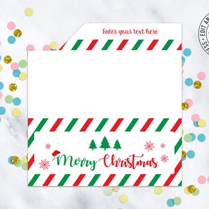 Busta regalo con soldi Busta per biglietti regalo di Natale Porta biglietti per eventi regalo Modello porta biglietti di Natale Scarica e stampa immediatamente