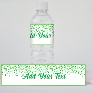 Editable Green birthday party accessories, Green confetti birthday party decor, Green dots gift tags, Green gift tags all with multiple uses image 5