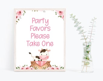 Farm Birthday Party Signs x 3, Instant Print Pink Farm Party Signs Farm Birthday Signs for Instant download Watering Hole Party Hats