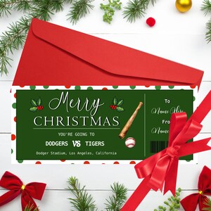 Baseball Weihnachtsgeschenk Karte Baseball Spielkarte Geschenk zum bearbeiten download und sofort ausdrucken Baseball Überraschungskarte Spieltagskarte