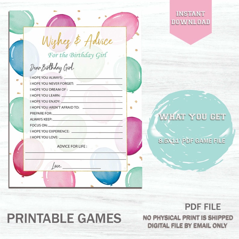 Printable Girls Party Games Girls Sleepover Birthday Games | Etsy Canada
