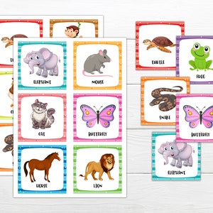 Druckbares Scharaden-Spiel für Kinder – druckbares Scharaden-Spiel, Scharaden-Spiel zum sofortigen Download, Tiere-Thema, Scharaden-Spiel für Kinderparty