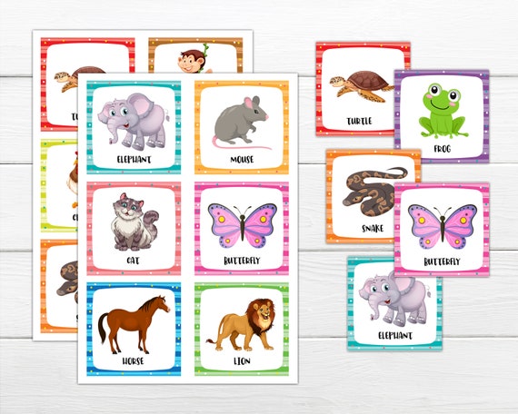 Printable Charades Game for kids - printable charades game, Instant download charades game Animals theme charades game child's party Il_570xn