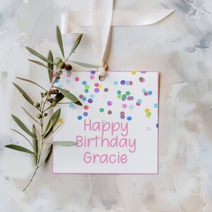 Editable Confetti Rainbow Gift Tags Rainbow Favor Cards Editable Thank You Tags Personalized Thank You Tag Printable Party Tags Rainbow Dots