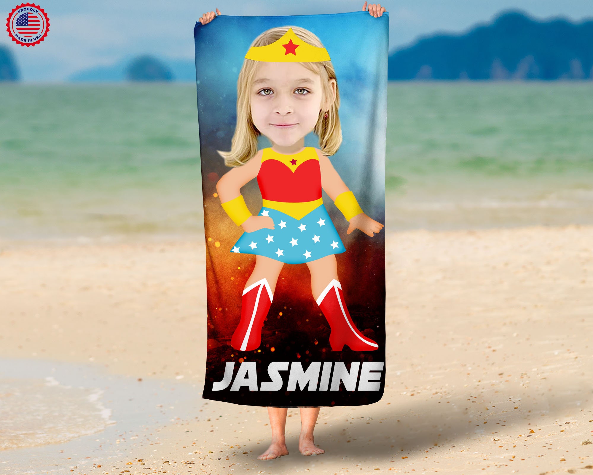 Wonder woman beach towel best sale