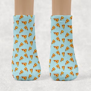 Pepperoni Pizza  Kids Socks - Pizza Socks - Birthday Gift,  Unique Gift, Cute Gift Idea for Kids, Birthday Party Favor,