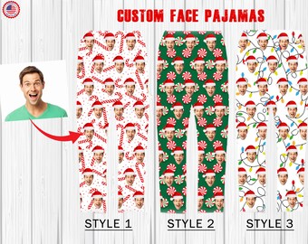 Pigiama Uomo Personalizzato Con Foto – Pantaloni Con Stampa HD, Regalo Per Festa Del Papà, Taglie S-3XL E 12 Colori